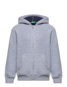 Jacket W/Hood L/S Tops Sweat-shirts & Hoodies Hoodies Grey United Colo...