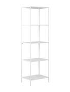 Rasa - Shelf, 5 Shelves, White Frame 51X35X170 Cm Home Furniture Shelv...