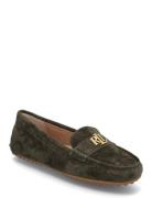 Barnsbury Suede Loafer Loaferit Matalat Kengät Khaki Green Lauren Ralp...