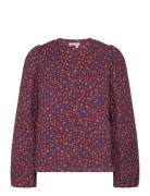 Quilted Flowerprinted Jacket Tikkitakki Burgundy Stella Nova