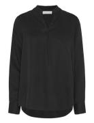 Marion Blouse Tops Blouses Long-sleeved Black Creative Collective