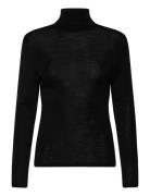 Mara Turtleneck Tops Knitwear Turtleneck Black Creative Collective