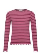 T-Shirt Gusir Tops T-shirts Long-sleeved T-shirts Pink Mango