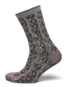 Pytha Glitter Socks Lingerie Socks Regular Socks Grey Mp Denmark