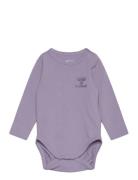 Hmlmino Body L/S Pitkähihainen Body Purple Hummel