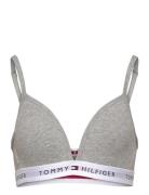 Triangle Bra Fixed Foam Night & Underwear Underwear Tops Grey Tommy Hi...