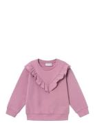 Nmfolilas Nreg Sweat Bru Tops Sweat-shirts & Hoodies Sweat-shirts Pink...