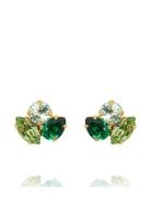 Ana Earrings Gold Korvakoru Korut Green Caroline Svedbom