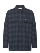 Check Overshirt Tops Overshirts Navy Calvin Klein Jeans