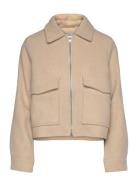 Msfreja Short Wool Jacket Villakangastakki Beige Minus