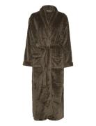 Filipa Fleece Robe Long Aamutakki Brown Missya