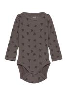 Hmlbambo Body Ls Pitkähihainen Body Brown Hummel