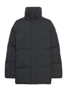 Puff Down Jacket Vuorillinen Takki Topattu Takki Black H2O Fagerholt