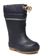 Thermal Wellies W. Wool Lining Shoes Rubberboots High Rubberboots Navy...