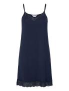 Bamboo Slip With Lace Body Alusmekko Navy Lady Avenue