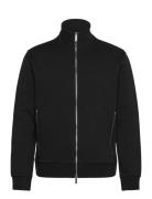 Dressy Full Zip Mock Tops Sweat-shirts & Hoodies Sweat-shirts Black Mi...