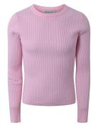 Tight Knit Tops Knitwear Pullovers Pink Hound