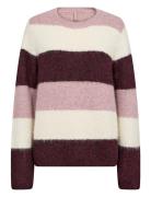 Sc-Ilene Tops Knitwear Jumpers Burgundy Soyaconcept