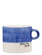 Chill Pill Mug Home Tableware Cups & Mugs Coffee Cups Blue Anna + Nina