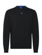 San Cosmo-C Tops Knitwear Round Necks Black HUGO BLUE