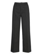 Edie Lurex Stripe Wide Leg Pant Bottoms Trousers Wide Leg Black Scotch...