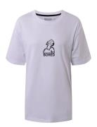 Tee W/Print Tops T-shirts Short-sleeved White Hound