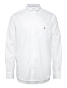 Reg H Ycomb Texture Shirt Tops Shirts Casual White GANT