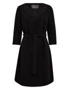 Mmzeylin 3/4 Dress Polvipituinen Mekko Black MOS MOSH