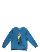 Snufkin Sweatshirt Tops Sweat-shirts & Hoodies Sweat-shirts Blue MUMIN