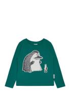 Mårran Tröja Tops T-shirts Long-sleeved T-shirts Green MUMIN