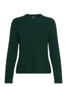 Classic Fit Cable Wool-Cashmere Sweater Tops Knitwear Jumpers Green Po...