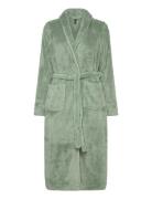 Robe Long Fluffy Fleece Aamutakki Green Hunkemöller