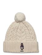 Polo Bear Cable Pom-Pom Beanie Accessories Headwear Beanies Cream Polo...