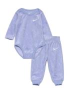 Nike Essentials Bodysuit And Pants Set Pitkähihainen Body Blue Nike