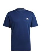 Tr-Es Base T Tops T-shirts Short-sleeved Navy Adidas Performance
