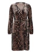 Brynniw Goriel Wrap Dress Lyhyt Mekko Brown InWear