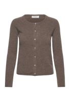 Rwlaica Ls O-Neck Raglan Cardigan Tops Knitwear Cardigans Brown Rosemu...