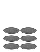 Raw Nordic Black Lunch Plate 23 Cm 6 Pcs Home Tableware Plates Small P...