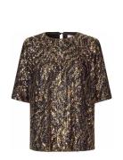 Madaila Tops Blouses Short-sleeved Black Masai