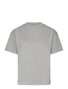 Boxy T-Shirt Sport T-shirts & Tops Short-sleeved Grey Aim´n