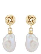 Soap Pearl Short Ear G/White - Korvakoru Korut Gold SNÖ Of Sweden