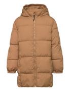 Quilted Long Coat Toppatakki Brown Mango