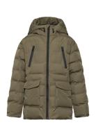 Pocket Quilted Jacket Toppatakki Green Mango