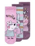 Nmfamina Peppapig 3P Sock Cplg Sukat Pink Name It