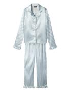 Nlfnightystripe Pyjamas Set Pyjamasetti Pyjama Blue LMTD