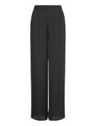 Messina Trousers Bottoms Trousers Wide Leg Black Rosemunde