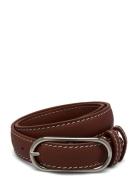 Glossy Nola Leather Belt Vyö Brown Becksöndergaard