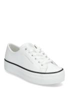 Bold Vulc Flatf Low Lth In Matalavartiset Sneakerit Tennarit White Cal...