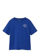 Nkfkatin Nreg Ss Top Tops T-shirts Short-sleeved Blue Name It