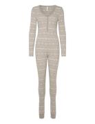 Fleece Sie Pyjama Grey Hunkemöller